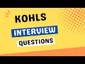 Kohl s Interview Questions with Answer Examples