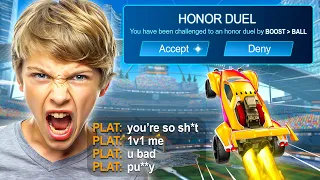 I 1v1ed Toxic Players and made them rage... (Rocket League)