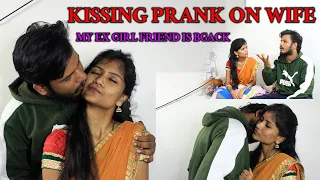 kissing prank on wife prank gone epic reaction wife and husband
