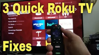 3 Roku TV Quick Fixes - Clear cache check connection fix green screen
