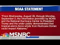 NOAA Feuds With National Weather Center Over Dorian Projections Hardball MSNBC