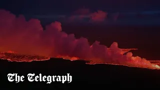 Volcano erupts in southwest Iceland