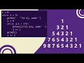 40 Number Pattern without any pre-defined method using while loop in Python