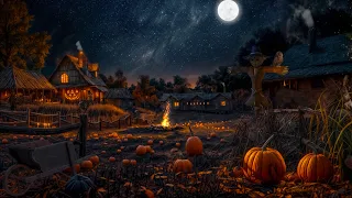 Peaceful Pumpkin Farm Autumn Ambience With Relaxing Crackling Fire Nature Sounds Crunchy Leaves 