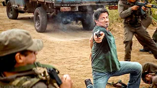 stallone and statham destroy an entire squad the expendables clip