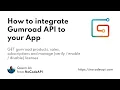 How to integrate Gumroad API to your App
