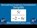 Simplify 5i -2-6i