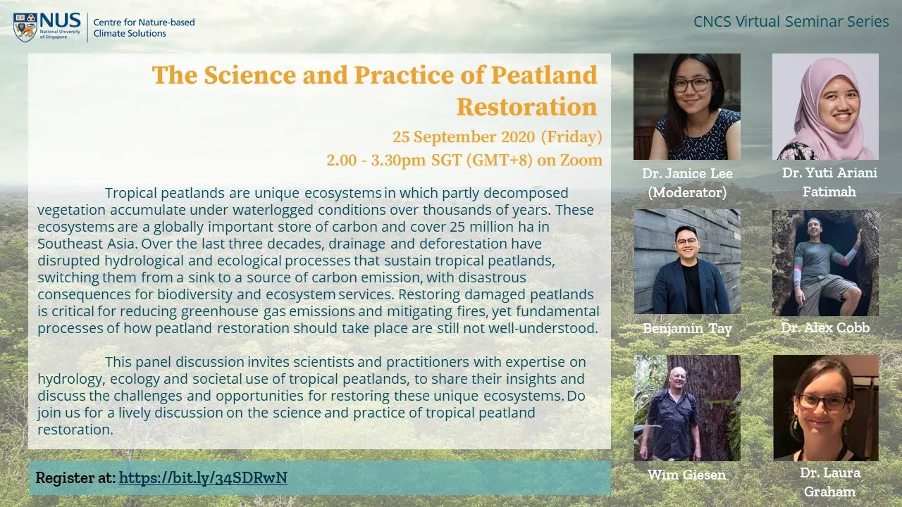 The Science and Practice of Peatland Restoration [CNCS Virtual Seminar Series]