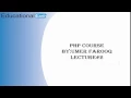 Variable Data Type and Operators PHP Course Lecture By Umer Farooq