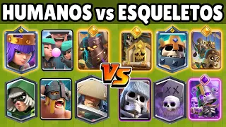 HUMANOS vs CARTAS ESQUELETOS | CUAL ES MEJOR? | Clash Royale
