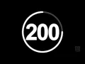 200 Second Countdown Timer with clock Ticking sound Finish alarm beep