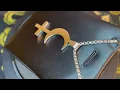 Lilith Symbol Crescent Moon Inverted Upside Down Cross Necklace Pagan Satanic Wiccan Occult Jewelry