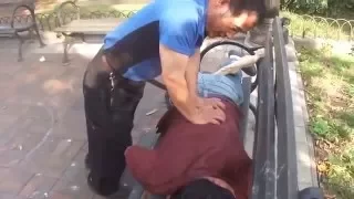 Weird Chinese Street Massage 4 Head and Back Massage