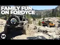 FUN on FORDYCE with our Jeep Wranglers - One of Our Favorite Trails in the Sierra Nevada Mountains