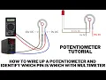 Potentiometer wiring and multimeter test tutorial