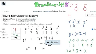 Java Practice-it Introduction to Java Programming Self-Check 1 3 binary2