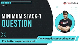 Minimum Stack - 1 Question