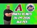 Arizona Diamondbacks vs New York Mets 26 MLB Pick Prediction MLB Betting Tips