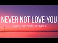 Download Lagu Thirty Seconds To Mars - Never Not Love You (Lyrics)
