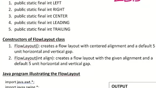 Swing Layout Managers - BorderLayout and FlowLayout