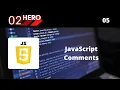 JavaScript Comments Tutorial Part-5 Full Course 2020