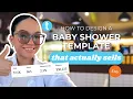 Create Baby Shower Invites That Sell Easy Editable Template Tutorial