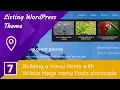 7 Building a menu items with Wiloke Mega menu Posts shortcode