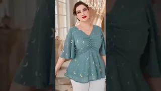 بلوزات وقمصان للأجسام الممتلئة والكرڨى روعه 