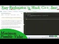 Maximum Possible Value GFG POTD Hindi C Java Tc - O N Sc