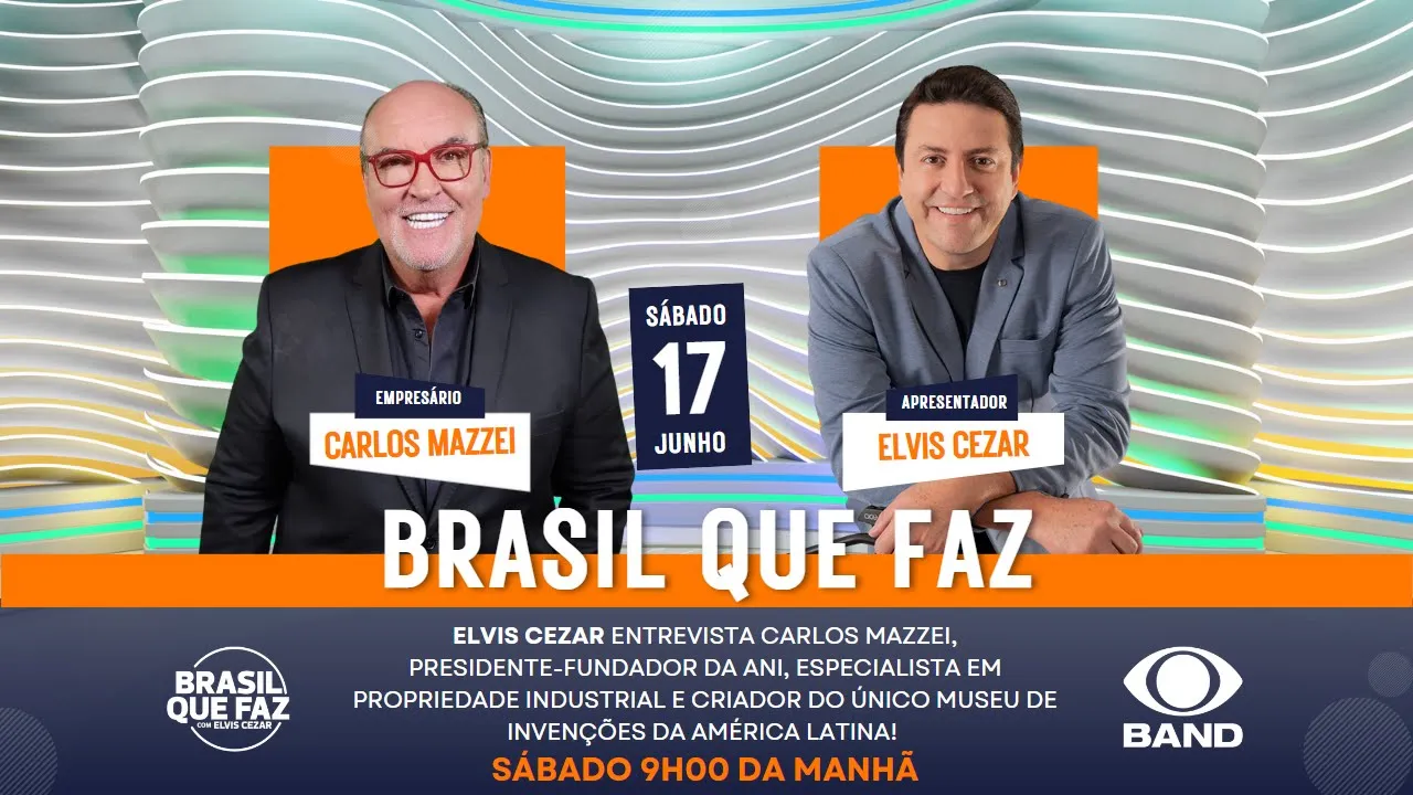 BRASIL QUE FAZ na BAND - ELVIS CEZAR entrevista Carlos Mazzei
