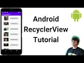 Android RecyclerView Tutorial