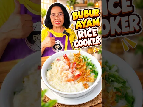 BUBUR AYAM RICECOOKER #buburenak #buburayam #porridge #chinesefood # #masakanrumahan #fypシ゚viral