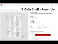 Target 12 Cube Shelf - Assembly Room Essentials