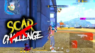 Scar Challenge 1vs4 Solo vs Squad Rank Match || Rai is Back In Mobile #freefire