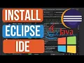 How to Install Eclipse IDE on Windows 11 Run Your First Java Program Install Java JDK 2026