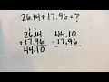 Add and Subtract Decimal Numbers