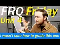 FRQ Friday Unit 4 Soil
