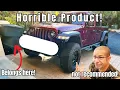 Garbage Jeep Gladiator Bumper CANNOT RECOMMEND