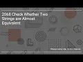 2068 Check Whether Two Strings are Almost Equivalent