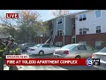 Two hospitalized in fire at Toledo apartments