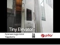 Tiny Pillar Glass Elevator at Pyrenees Jogja Hotel, Yogyakarta