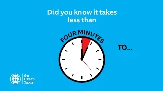 Go Green Taxis - It takes less then four minutes
