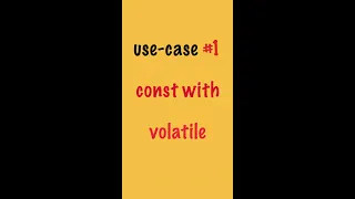 const with volatile in c programming language by dubebox