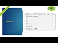 PHP Nested Loop Exercise - 1 Tutorials