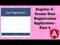 Angular 6 Create User Registration Step By Step - Part 4