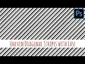 Photoshop - Pattern of uneven diagonal lines