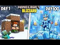 Lagu I Survived 100 Days in a BLIZZARD in Minecraft!