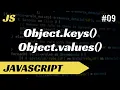Object keys and Object values methods in JavaScript in Hindi Tutorial