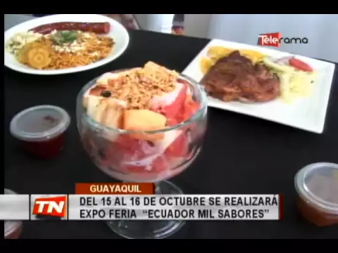 Del 15 al 16 de octubre se realizará expo feria Ecuador mil sabores