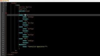 PHP MySQL Tutorial 26 Switch Statement YouTube